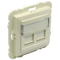 Центральна панель розетки комп'ютерної під два RJ45, Перламутровий LOGUS 90 Efapel 90442 SPE