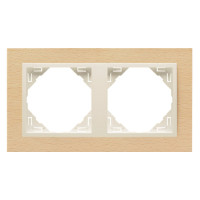 Рамка 2-постова, Бук / Перламутровий, ARBORE LOGUS 90 Efapel 90920 TFP