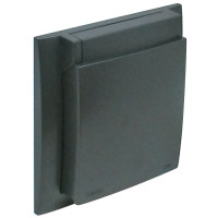 Рамка 1-постовая IP44 влагозащищенная, Графит, AQUARELLA LOGUS 90 Efapel 90961 TIS