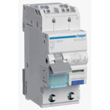 Диференційний автоматичний вимикач QC 1P+N 6kA C-16A 10mA A, Hager ACS966D