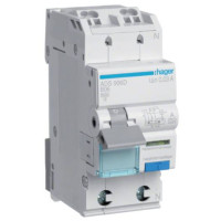 Дифференциальный автоматический выключатель QC 1P+N 6kA B-6A 30mA A, Hager ADS906D