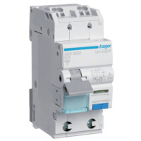 Дифференциальный автоматический выключатель QC 1P+N 6kA B-25A 30mA A, Hager ADS925D
