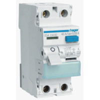 Устройство защитного отключения УЗО 2P, 6kA, 40A, 30mA, A, Hager CDA240D