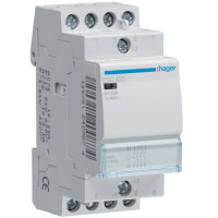 Контактор 25A, 4НВ, 230В, 2м Hager ESC425