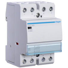 Контактор 63A, 4НВ, 24В, 3м Hager ESD463