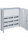 Щит Univers IP44/II 800x800x161мм 108мод. з блоком для клем Hager FWB53N