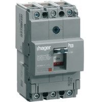 Автоматичний вимикач x160, In=16А, 3п, 18kA, Тфікс./Мфікс. Hager HDA016L
