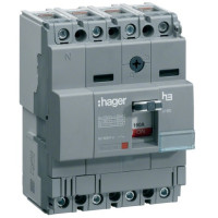 Автоматичний вимикач x160, In=63А, 4п, 18kA, Тфікс./Мфікс. Hager HDA064L