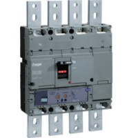 Автоматичний вимикач h1000, In=800А, 4п, 70kA, LSI Hager HEE801H