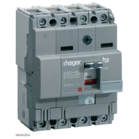 Автоматичний вимикач x160, In=25А, 4п, 25kA, Трег./Мфікс. Hager HHA026H