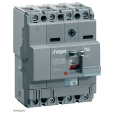 Автоматичний вимикач x160, In=25А, 4п, 25kA, Трег./Мфікс. Hager HHA026H