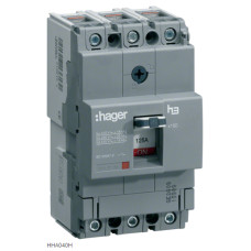 Автоматический выключатель x160, In=40А, 3п, 25kA, Трег./Мфикс. Hager HHA040H
