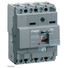 Автоматичний вимикач x160, In=63А, 4п, 25kA, Трег./Мфікс. Hager HHA064H