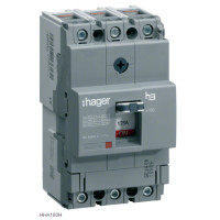 Автоматический выключатель x160, In=100А, 3п, 25kA, Трег./Мфикс. Hager HHA100H