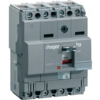 Автоматический выключатель x160, In=25А, 4п, 40kA, Трег./Мфикс. Hager HNA026H