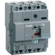 Автоматичний вимикач x160, In=25А, 4п, 40kA, Трег./Мфікс. Hager HNA026H