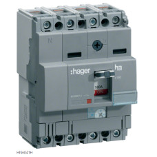 Автоматичний вимикач x160, In=40А, 4п, 40kA, Трег./Мфікс. Hager HNA041H