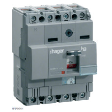 Автоматичний вимикач x160, In=63А, 4п, 40kA, Трег./Мфікс. Hager HNA064H