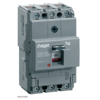 Автоматический выключатель x160, In=160А, 3п, 40kA, Трег./Мфикс. Hager HNA160H