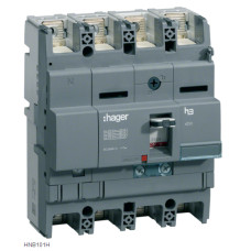 Автоматичний вимикач x250, In=100А, 4п, 40kA, Трег./Мрег. Hager HNB101H