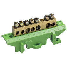 Клема захисна з тримачем 3x16+4x10мм2 Hager KM07E
