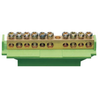 Клема захисна з тримачем 5x16+5x10мм2 Hager KM10B