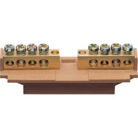 Клемма фазная с держателем 2x16+8x10мм2 Hager KM10L