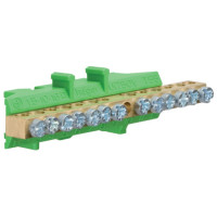 Клема захисна з тримачем 6x16+7x10мм2 Hager KM13E