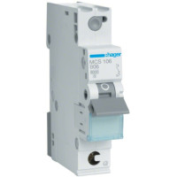Автоматический выключатель QC In=6 А, 1п, C, 6 kA, 1м Hager MCS106
