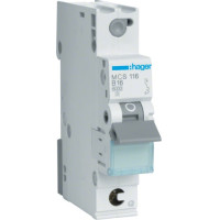 Автоматичний вимикач QC In=16 А, 1п, C, 6 kA, 1м Hager MCS116