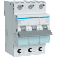 Автоматический выключатель QC In=16 А, 3п, C, 6 kA, 3м Hager MCS316