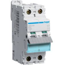 Автоматичний вимикач In=40 А, 2п, B, 10 kA, 2м Hager NBN240