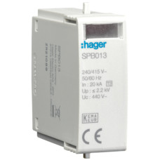 Вставний модуль 40kA 440V для розрядників T2 IT, Hager SPB013