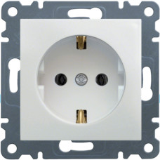 Розетка з з/к, біла, 16А/230В, Lumina Hager WL1050