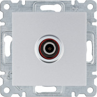Розетка ТВ Lumina, срібна, Hager WL3212