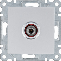 Розетка САТ Lumina, срібна, Hager WL3232