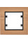 Рамка 1-кратна, дерево бук, Lumina Passion Hager WL9015