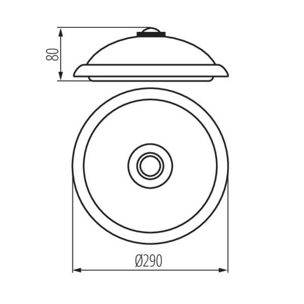 Світильник FOGLER LED 14W-NW, 4000K, IP20, датчик, білий, Kanlux 18121