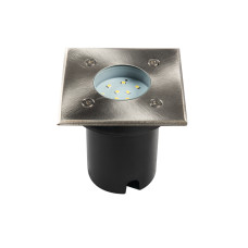 Світильник грунтовий GORDO L, 1Вт, 6500K, 230V, IP67, срібло, Kanlux 18192