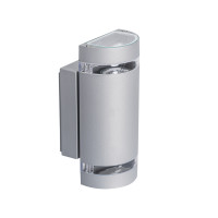 Світильник настінний ZEW EL-235U-GR, 2xGU10, IP44, сірий, Kanlux 22443