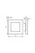 Світильник APUS LED, 0.8W, 12V DC, 3000K, IP20, нерж.сталь, Kanlux 23106