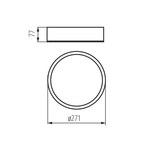 Світильник стельовий JASMIN 270-W, E27, IP20, дуб сонома, Kanlux 23123