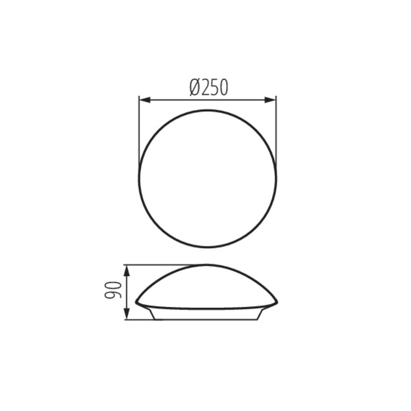 Світильник стельовий PLAFMIN O, E27, IP20, білий, Kanlux 25690