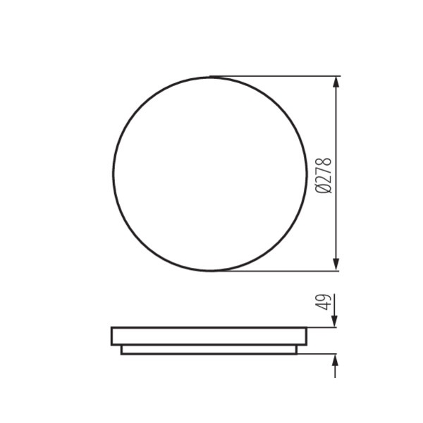 Світильник пристельовий VARSO LED O, 18W, 4000K, IP54, білий, Kanlux 26441
