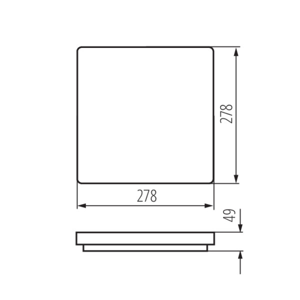 Світильник пристельовий VARSO LED L, 18W, 4000K, IP54, білий, Kanlux 26443