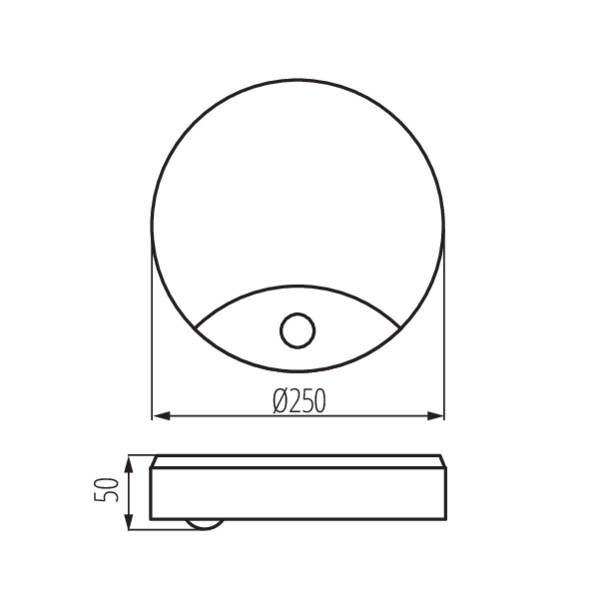 Світильник настінний SANSO LED SE, 15W, 4000K, IP44, датчик, білий, Kanlux 26520