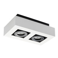 Светильник точечный STOBI DLP 250-W, 2xGU10, IP20, белый, Kanlux 26833