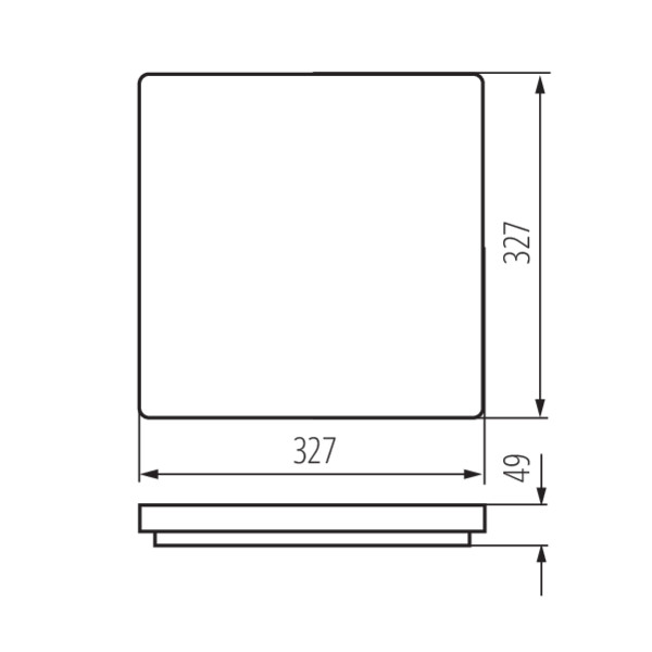 Світильник пристельовий VARSO LED L-SE, 24W, 4000K, IP54, датчик, білий, Kanlux 26983