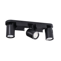 Светильник спот LAURIN EL-3I B, 3xGU10, IP20, черный, Kanlux 29125