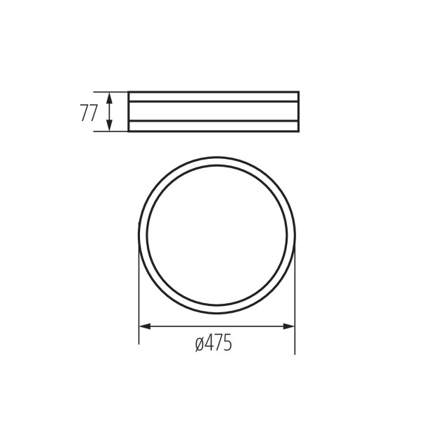 Светильник потолочный JASMIN 470-B, 3хE27, IP20, черный, Kanlux 29205